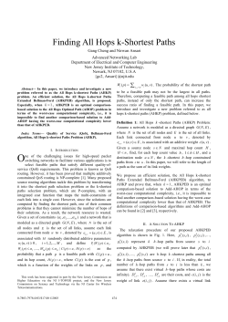 Finding All Hops k-Shortest Paths