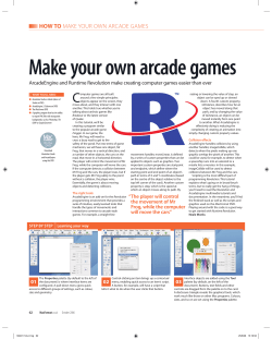 Make your own arcade games