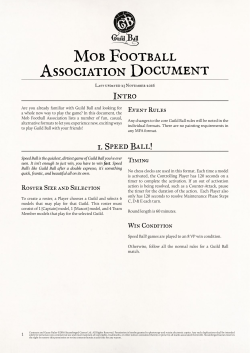 Mob Football Association Document