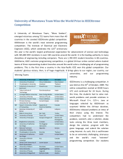 Univer Compe rsity of Mo etition oratuwa T Team Win ns the Wo orld