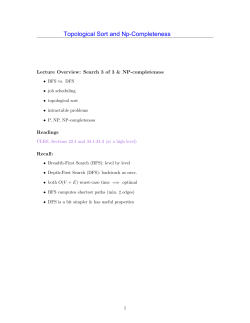 Topological Sort and Np