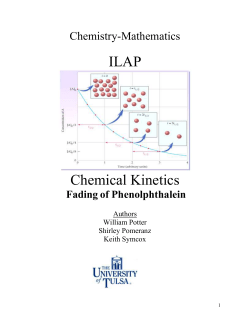 Chemistry-Mathematics - ILAPs Project at TU