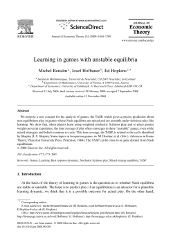 Learning in games with unstable equilibria