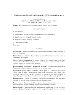 Mathematical Models in Economics [EOLSS article 6.3.9.2]