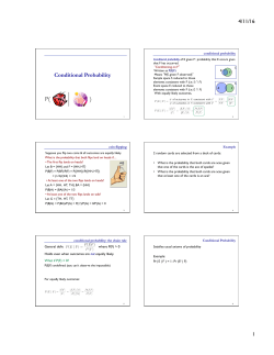 Conditional Probability