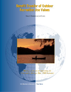 Benefit transfer of outdoor recreation use values