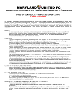 Player Code of Conduct
