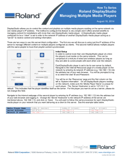 DisplayStudio-Managing Multiple Media Players Guide