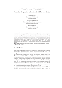 Analyzing Cooperation in Iterative Social Network Design