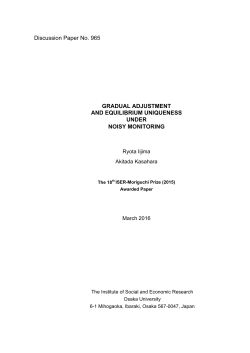 Discussion Paper No. 965 GRADUAL