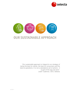 Our sustainable approach is integral to our strategy of being the best