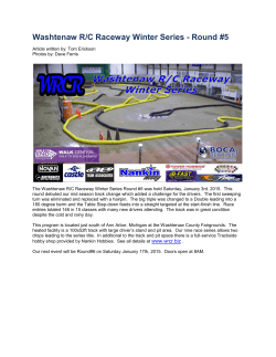Round #5 - Washtenaw RC Raceway