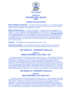 MALE REFEREE of the YEAR, 2017