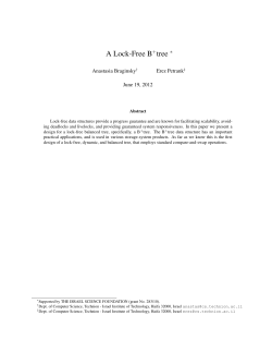 A Lock-Free B tree