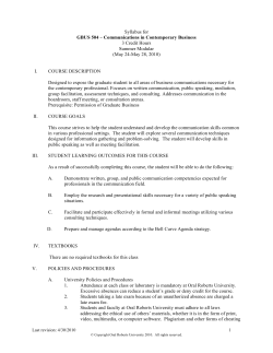 GBUS 504-48-Sum 10 - Course Syllabi