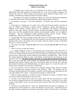 SUPERSTORE HIGH-LOW Official Contest Rules A