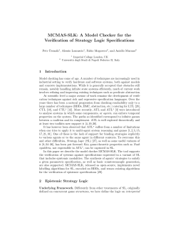 A Model Checker for the Verification of Strategy
