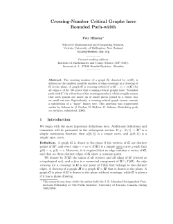 Crossing-Number Critical Graphs have Bounded Path-width