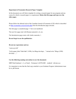 MRP Template - Economics