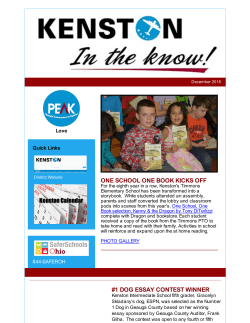 one school one book kicks off #1 dog essay contest winner