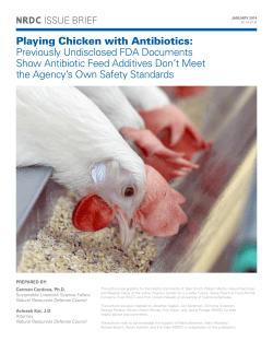NRDC: Playing Chicken with Antibiotics