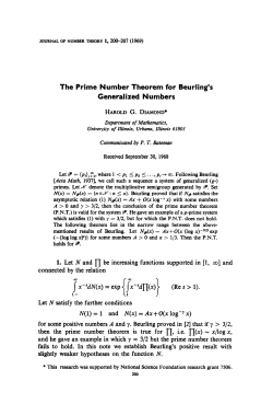 The Prime Number Theorem for Beurling`s