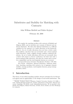 Substitutes and Stability for Matching with Contracts
