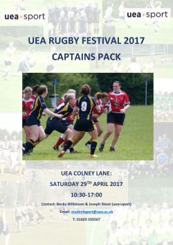 team names - UEA Sport