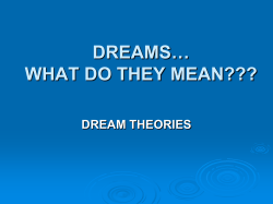 Dream Theory Power Point
