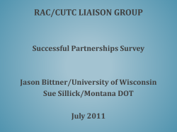 RAC/CUTC Liaison Group-