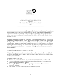 STRENGTHENING PARTHERSHIPS: Linking National