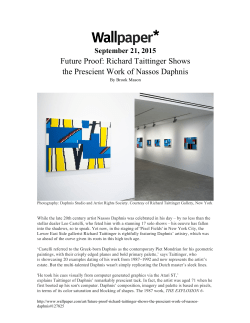 Future Proof: Richard Taittinger Shows the Prescient Work of