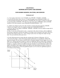 chapter 4 working with supply and demand even number