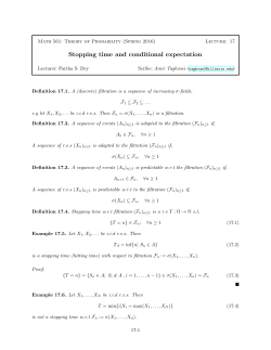 Stopping time and conditional expectation