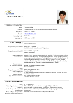 CURRICULUM VITAE