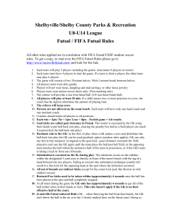 Futsal - Shelby County Parks