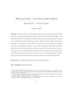 Hiring uncertainty: a new labour market indicator