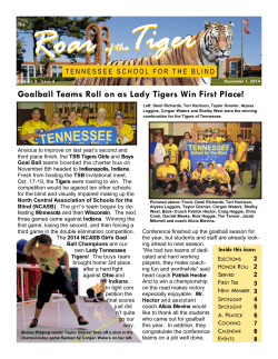 Goalball Teams Roll on as Lady Tigers Win First Place!
