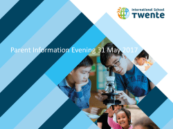 Titel Titel - International School Twente