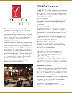 ketel one club information and policies