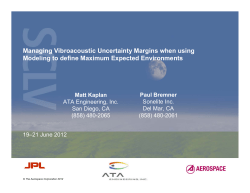 Managing Vibroacoustic Uncertainty Margins when using Modeling