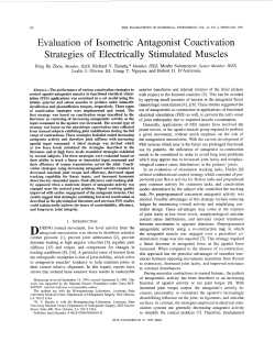 Evaluation of Isometric Antagonist Coactivation Strategies of