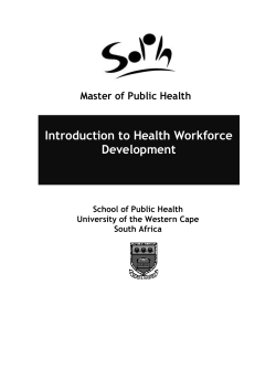 Introduction to Health Workforce Development- Module