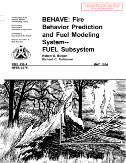 BEHAVE: fire behavior prediction and fuel modeling system-