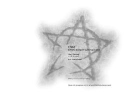 Extreme Dungeon Game Experience User Manual