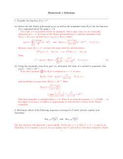 Homework 1 Solutions
