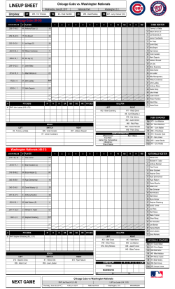 lineup sheet next game