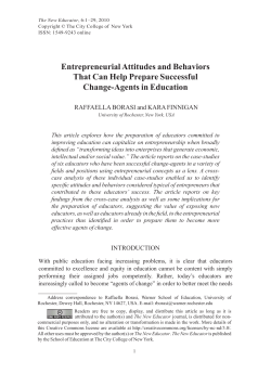 Entrepreneurial Attitudes and Behaviors That Can Help Prepare