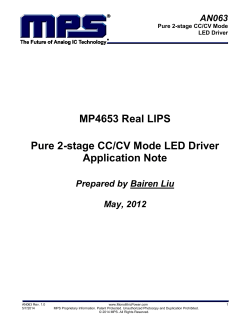 MP4653 Real LIPS Pure 2-stage CC/CV Mode LED Driver