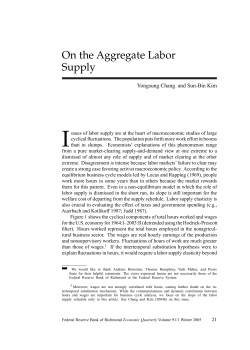 On the Aggregate Labor Supply